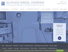 Tablet Screenshot of clinicaferran.com
